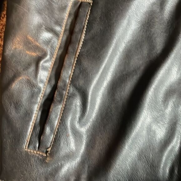 Columbia Sportswear Faux Leather Jacket Brown Large - Picture 5 of 12